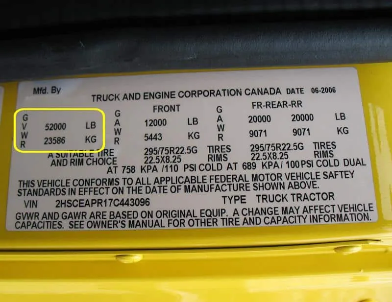 What Are The 4 Different Types Of Tow Hitches Available? 9 truck weight sticker
